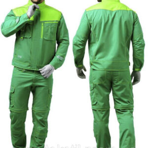 Men's summer work suit for protection against dust and dirt (Work suit Men's summer made of polyester and cotton)