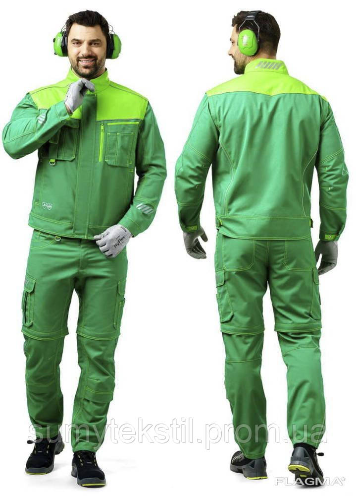 Men's summer work suit for protection against dust and dirt (Work suit Men's summer made of polyester and cotton)