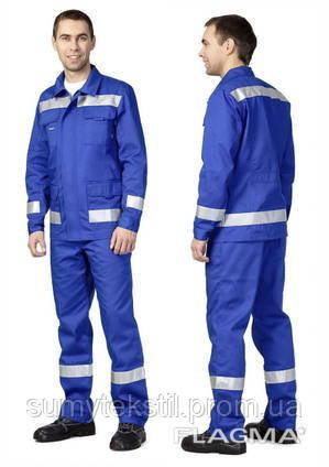 Work suit Men's summer Blue with protection from dirt and damage (Work suit Men's summer Blue with protection from