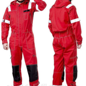 Men's summer overalls, red color