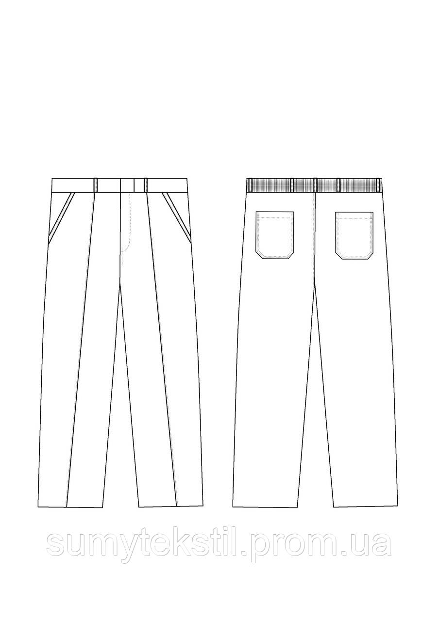Women's working suit made of blended fabric (65% polyester, 35% cotton) with zipper and buttons. - Image 3