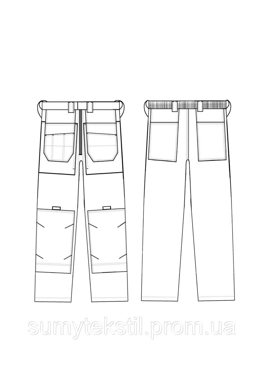 Women's summer work pants made of high quality material for comfortable work outdoors and indoors - Image 2