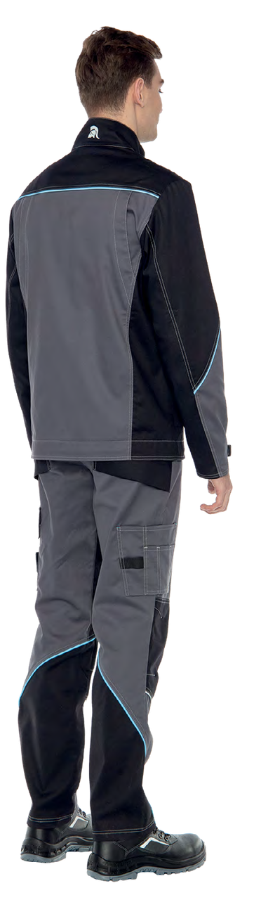 The men's suit is made of a blended fabric (cotton/polyester) with antistatic properties - Image 2