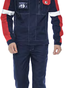 Elevator operator's suit with antistatic properties