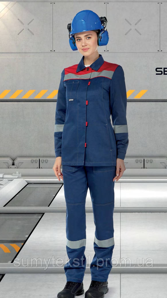 Working suit "Worker" made of polyester and cotton for industrial work - buy in Ukraine from the manufacturer Sumy Tekstil. - Image 2