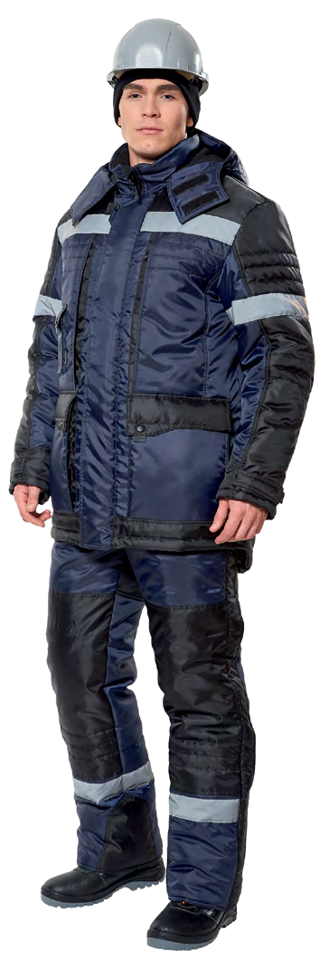 Insulated jacket "Foreman" with artificial insulation for protection against cold and wind.