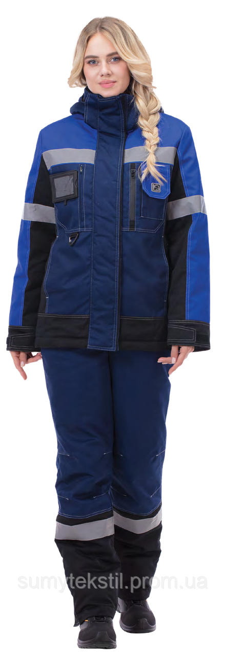 Insulated jacket "Foreman" with artificial insulation for protection against cold and wind.