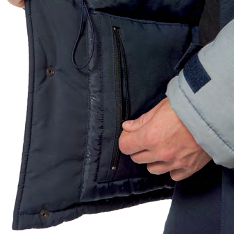 Insulated jacket and pants with artificial insulation for protection against cold and wind. - Image 5