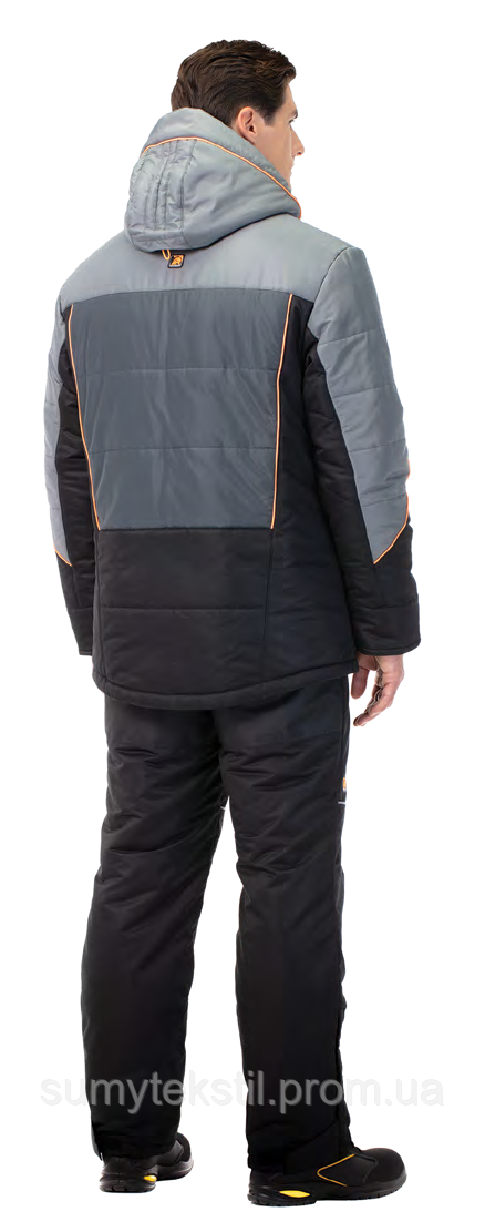 Insulated jacket and pants with artificial insulation for protection against cold and wind. - Image 2
