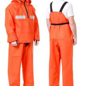 Waterproof signal raincoat for special work in chilling warehouses and chambers