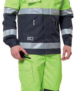 Summer signal raincoat with reflective elements by Sumy Tekstil