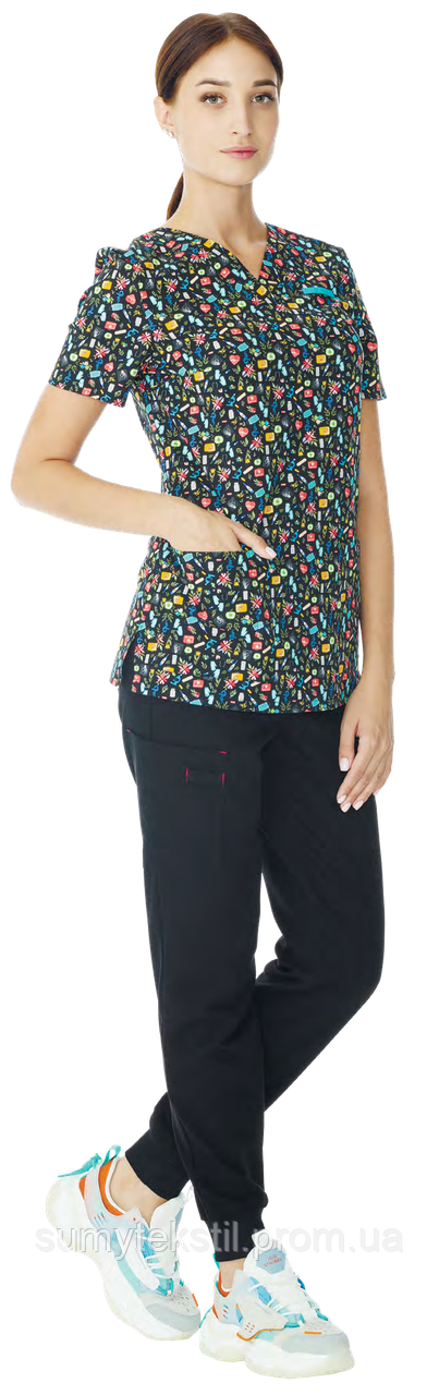 Medical clothing. clothing for healthcare workers Straight silhouette blouse - Image 3