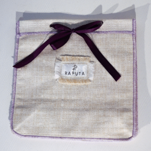 Elegant White Gift Pouch with Drawstrings