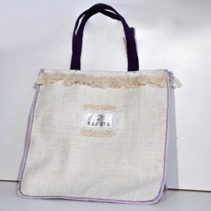 Elegant White Handbag with Decorative Details