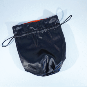Elegant Satin Pouch – Combination of Black and Red Satin with Drawstrings (10pcs)