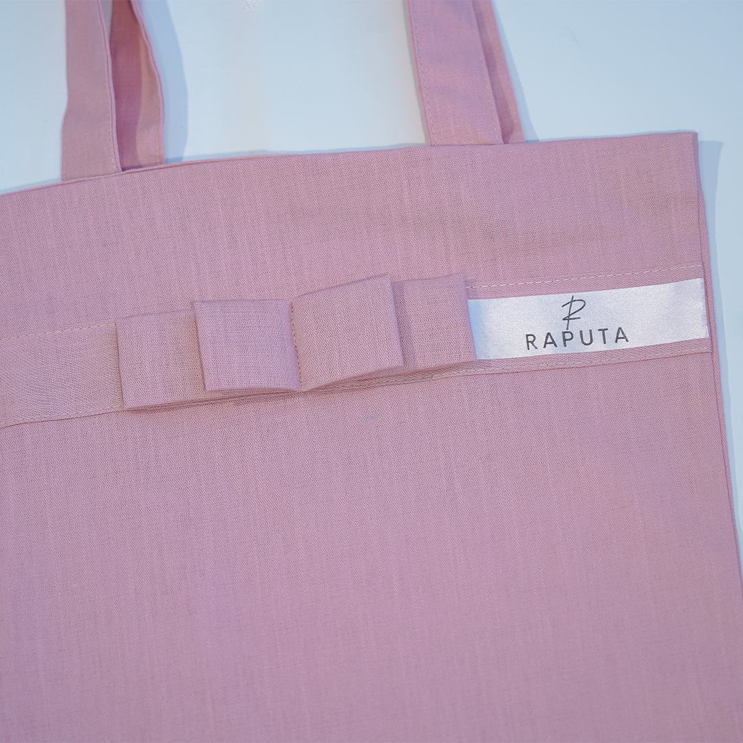 Pink Linen Shopper Bag – Unique Style for Presenting Your Company (10pcs) - Image 2