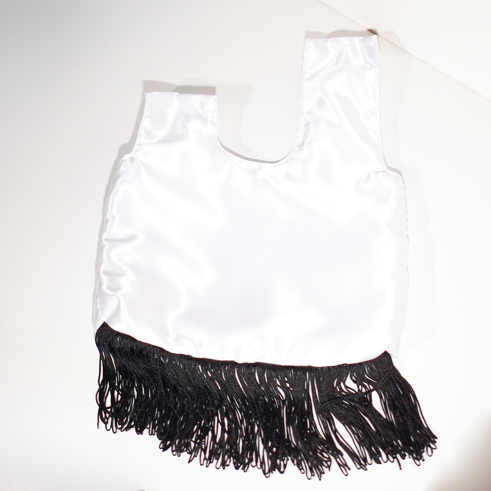 White silk bag for gifts and jewelry - elegant premium packaging (10pcs)