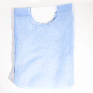 Corporate bag made of natural fabric in blue color (10 pcs)