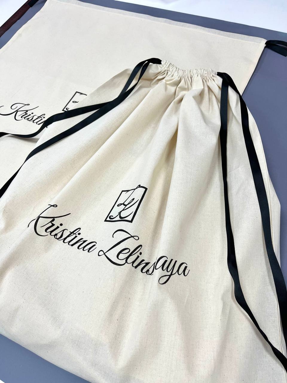 Basic unbleached cotton sack for a clothing brand. (10pcs) - Image 3