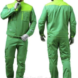 Tuta da lavoro estiva da uomo per la protezione da polvere e sporco (tuta da lavoro estiva da uomo in poliestere e cotone)