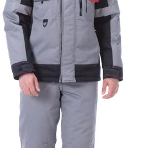 Giacca e pantaloni isolati con imbottitura sintetica per la protezione dal freddo e dal vento.