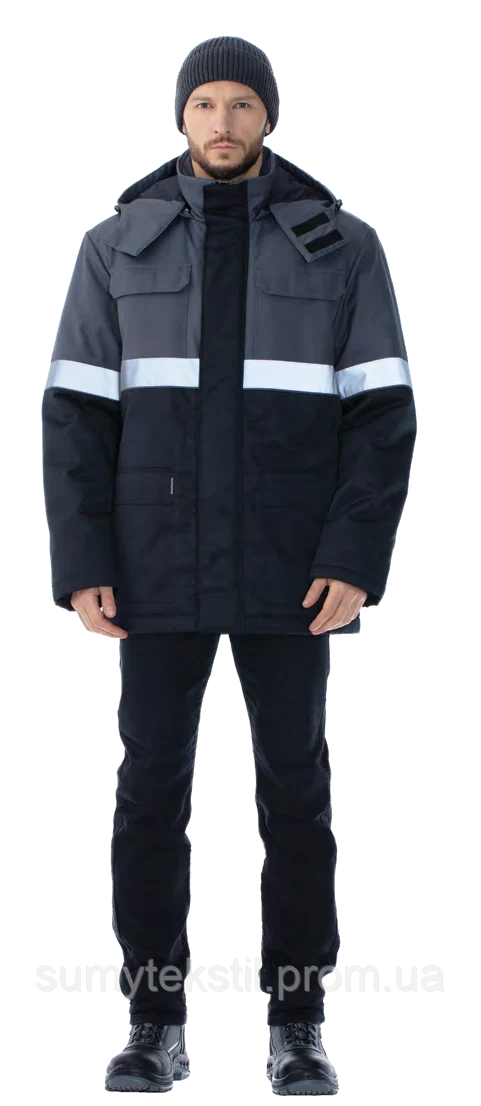 Insulated jacket and pants with artificial insulation for protection against cold and wind. - Image 2