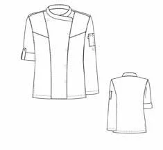 Chef costume "Master Chef" with white apron and hat - Image 4