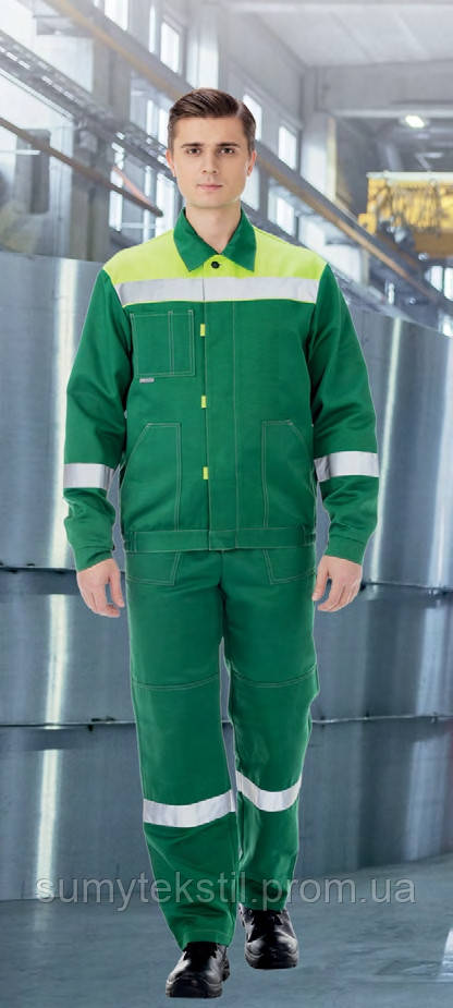 Working suit "Worker" made of polyester and cotton for industrial work - Image 2