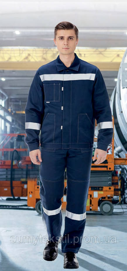 Working suit "Worker" made of polyester and cotton for industrial work - Image 3