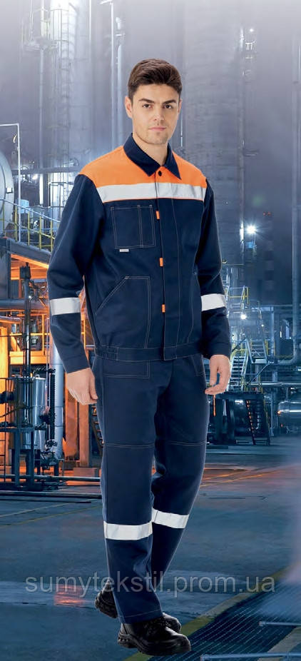 Working suit "Worker" made of polyester and cotton for industrial work - Image 5