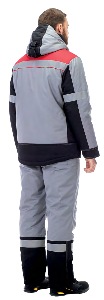 Insulated jacket and pants with artificial insulation for protection against cold and wind. - Image 2