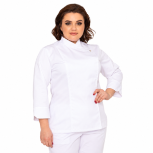 Women's chef's jacket of large sizes. Color to order.