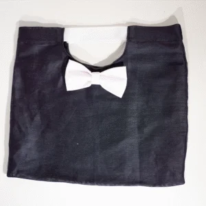 Borsa regalo aziendale nera con decorazioni (10 pz)