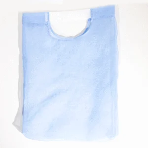 Borsa aziendale in tessuto naturale di colore blu (10 pz)
