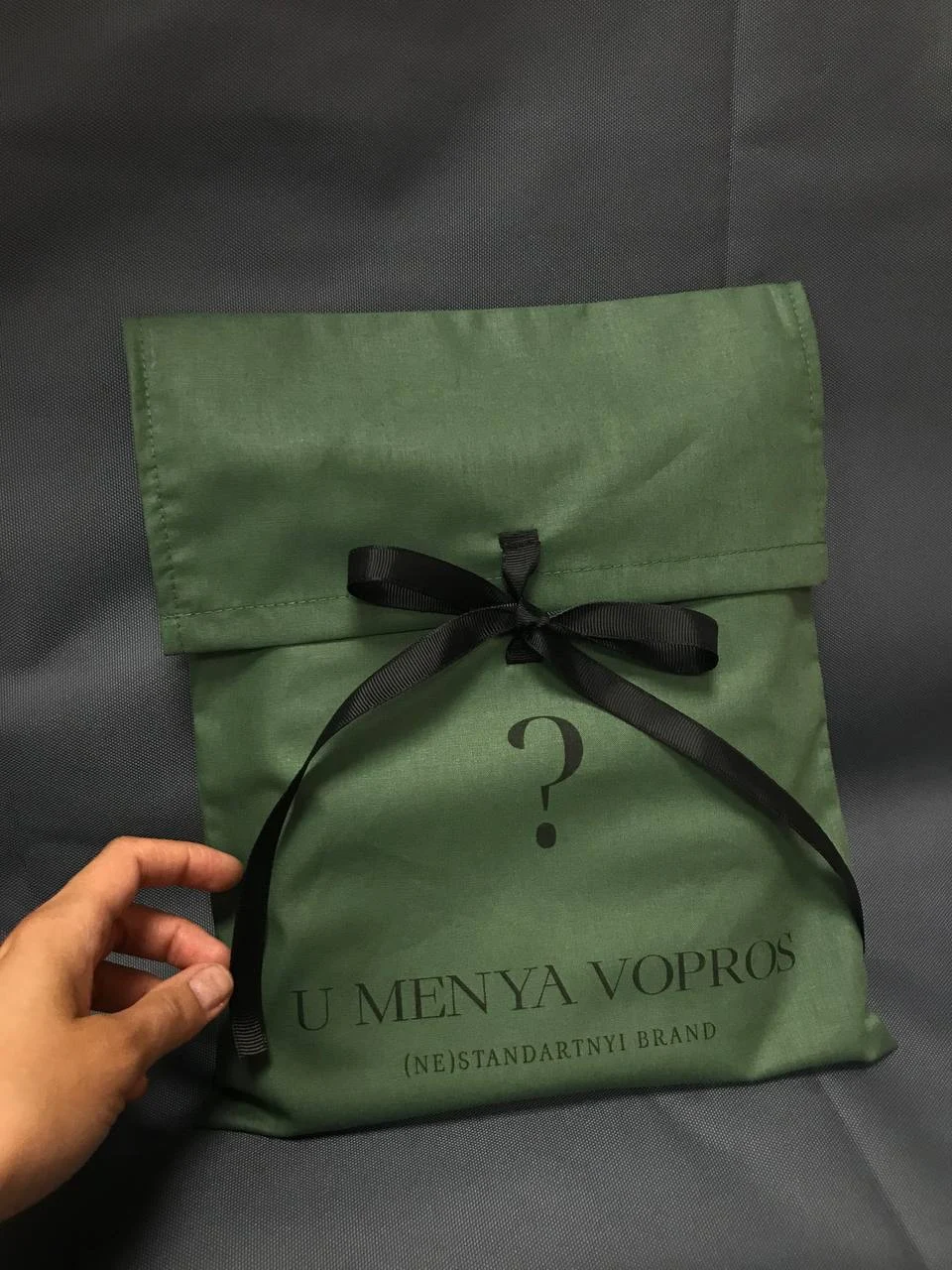 Envelope with flap made of colored cotton (10 pcs) - Image 2