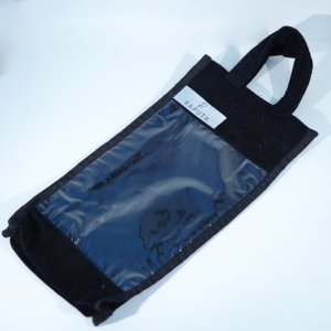 Corduroy Bag with Transparent Window – Stylish Packaging for Wine, Pasta, and Gourmet Gifts