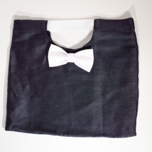Corporate gift bag. Black color with decor (10 pcs)