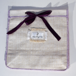 Elegant White Gift Pouch with Drawstrings