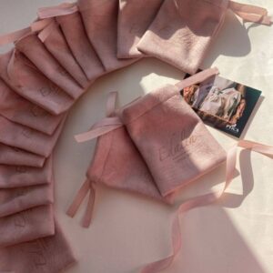 A suede pouch for a jewelry brand (10pcs)
