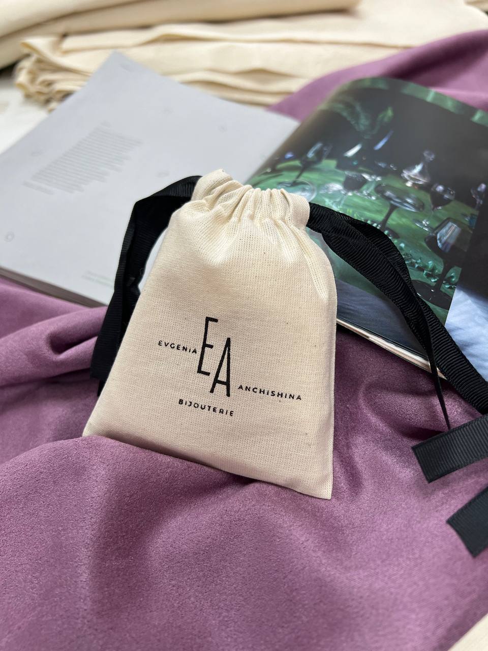 Мішечок з базової небіленої бавовни для бренду (10 шт.) - Зображення 2