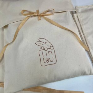 Envelope with flap made of thick unbleached cotton (10pcs)