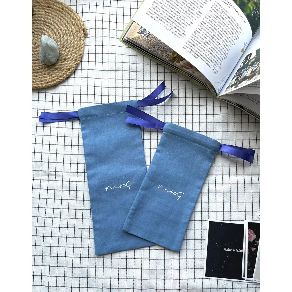 Bags made of colored cotton for the brand (10pcs)