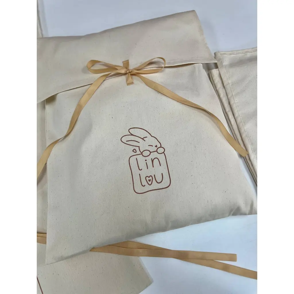 Envelope with flap made of thick unbleached cotton (10pcs)