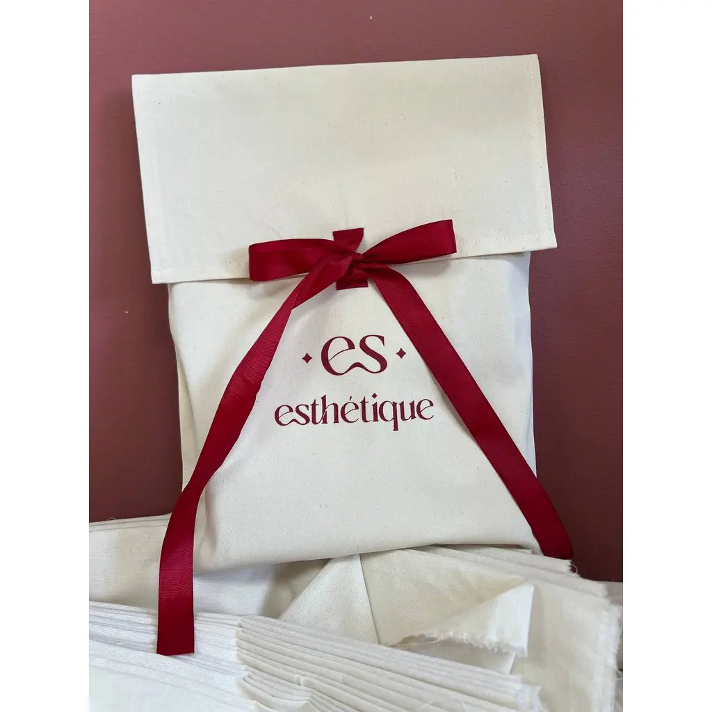 Envelope with flap made of thick unbleached cotton. (10pcs) - Image 2