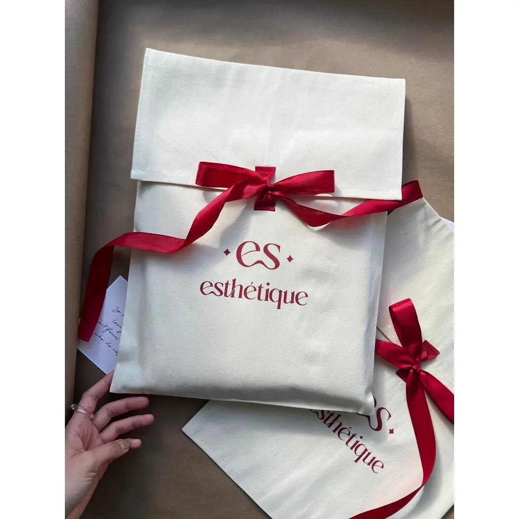 Envelope with flap made of thick unbleached cotton. (10pcs)