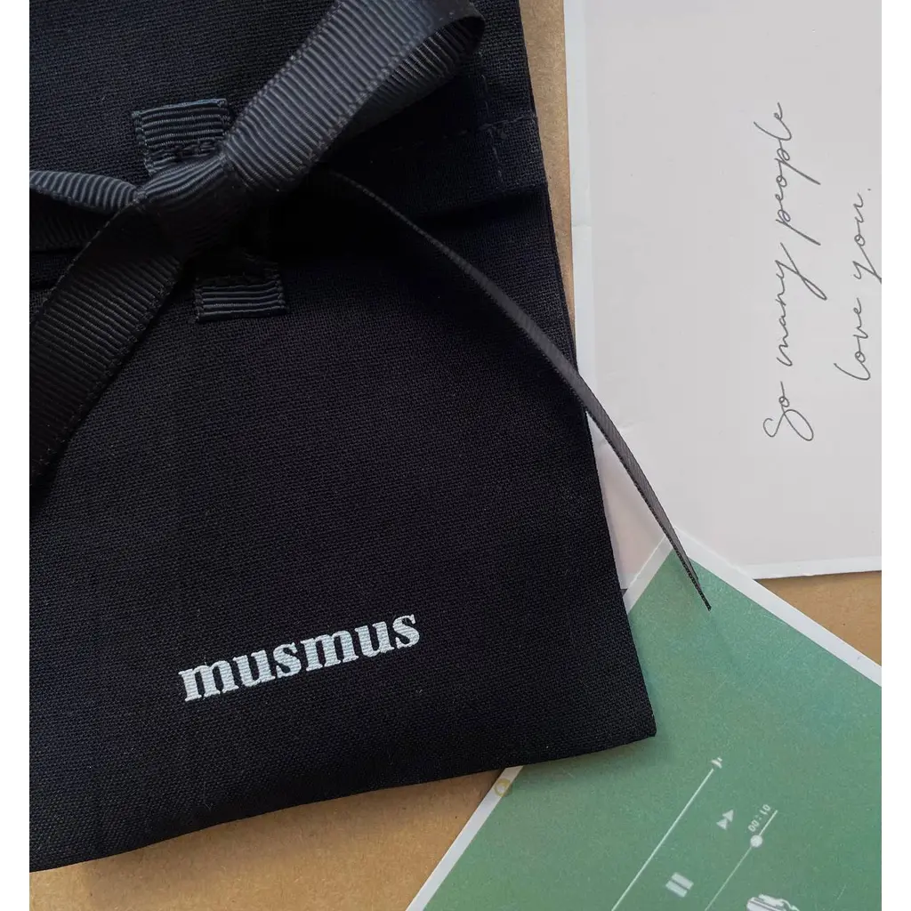 Flap Envelope Made of Basic Black Cotton (10pcs) - Image 2