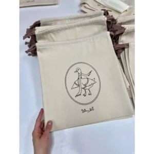 Pouch Made of Thick Unbleached Cotton (10pcs)
