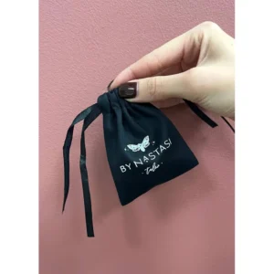 Premium Black Cotton Pouch (10pcs)