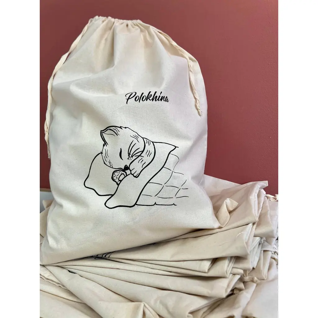 The bags are made of basic unbleached cotton. (10pcs) - Image 2