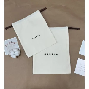Tight unbleached cotton pouch for the brand. (10pcs)